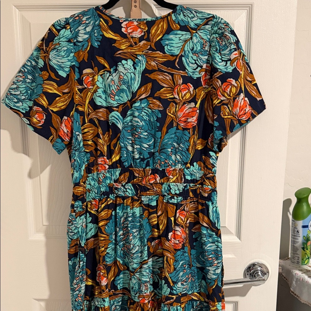 Anthropologie Vibrant Floral Mini Dress - Picture 5 of 5